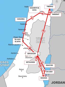 Israel and Palestine itinerary